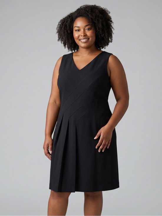 Kasper Dresses & Skirts - Kasper Black Midi Dress New size 10
